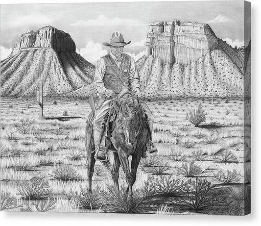On the Outlaw Trail - Canvas Print