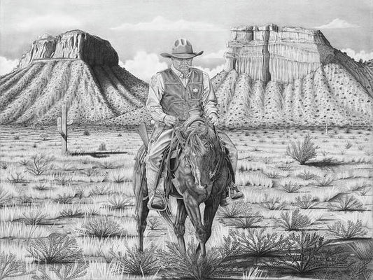 On the Outlaw Trail - Art Print