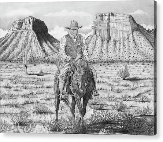 On the Outlaw Trail - Acrylic Print