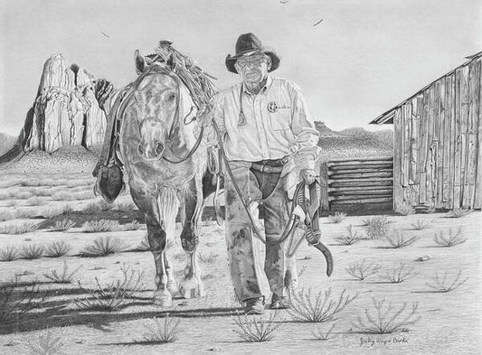 On the trail of the Outlaw - Art Print