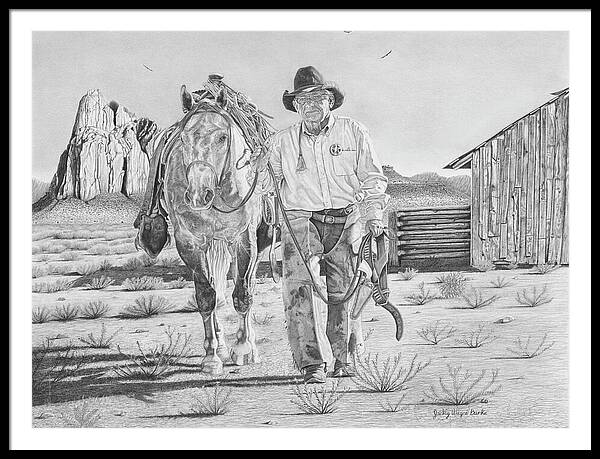 On the trail of the Outlaw - Framed Print