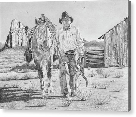 On the trail of the Outlaw - Acrylic Print