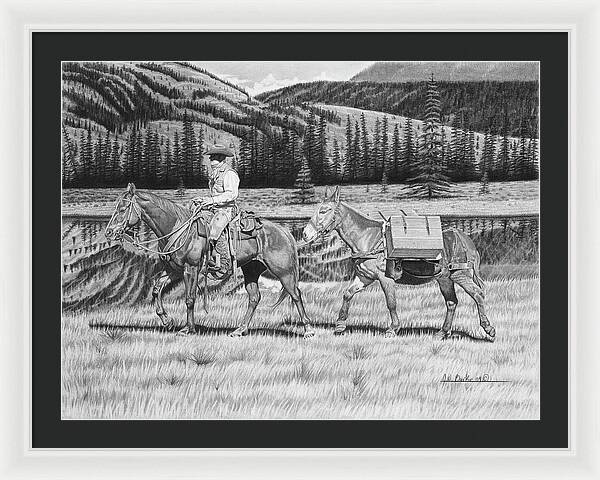 Still Day On The Trail - Framed Print