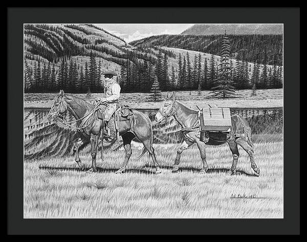 Still Day On The Trail - Framed Print