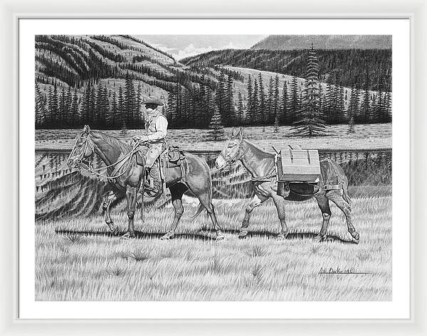 Still Day On The Trail - Framed Print