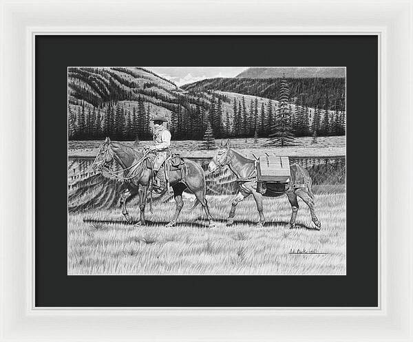Still Day On The Trail - Framed Print