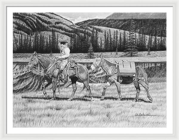 Still Day On The Trail - Framed Print