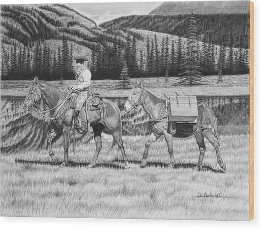 Still Day On The Trail - Wood Print