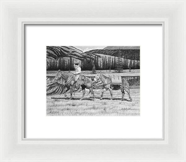 Still Day On The Trail - Framed Print