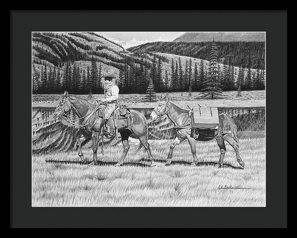 Still Day On The Trail - Framed Print