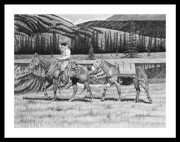 Still Day On The Trail - Framed Print