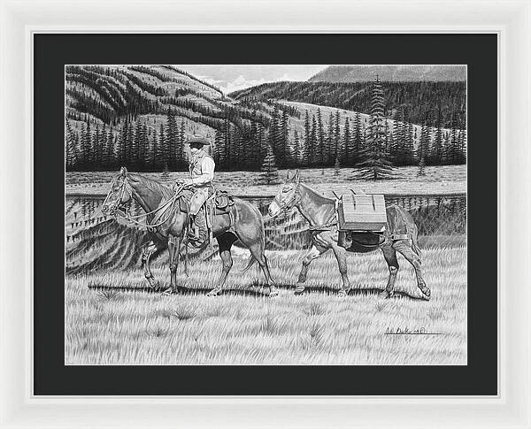 Still Day On The Trail - Framed Print