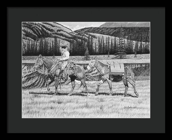 Still Day On The Trail - Framed Print