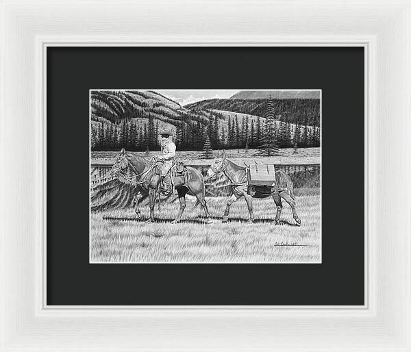 Still Day On The Trail - Framed Print
