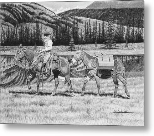 Still Day On The Trail - Metal Print