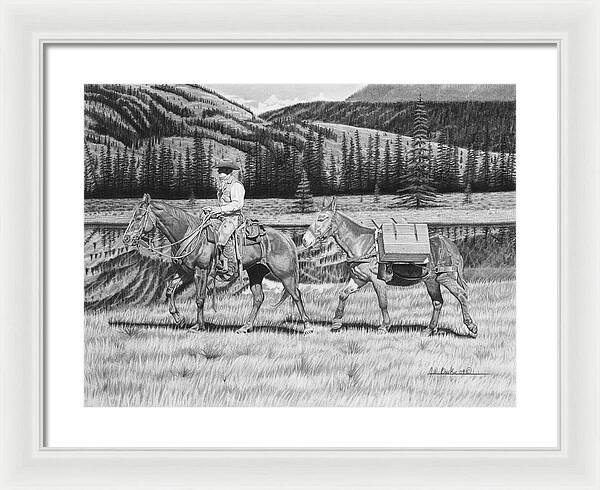 Still Day On The Trail - Framed Print