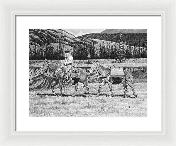 Still Day On The Trail - Framed Print