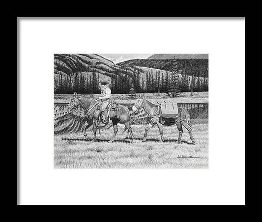 Still Day On The Trail - Framed Print