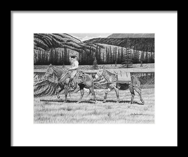 Still Day On The Trail - Framed Print