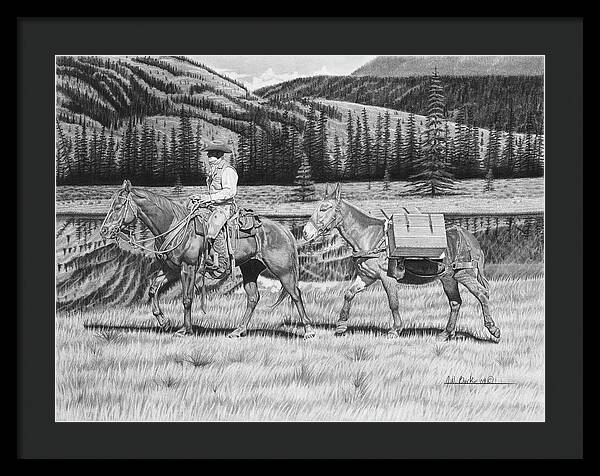 Still Day On The Trail - Framed Print