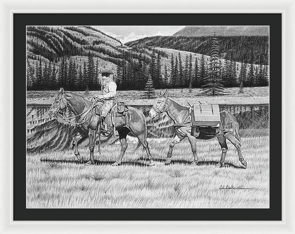 Still Day On The Trail - Framed Print