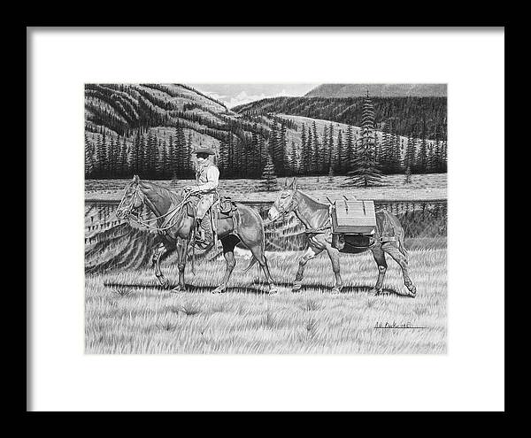 Still Day On The Trail - Framed Print