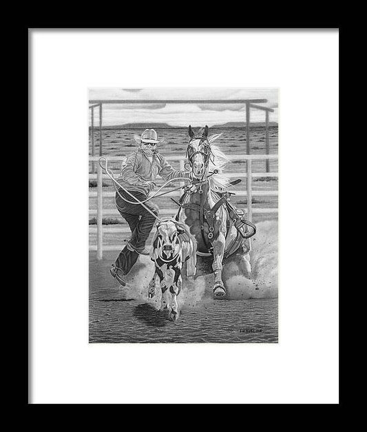 Stone Cold Throw - Framed Print