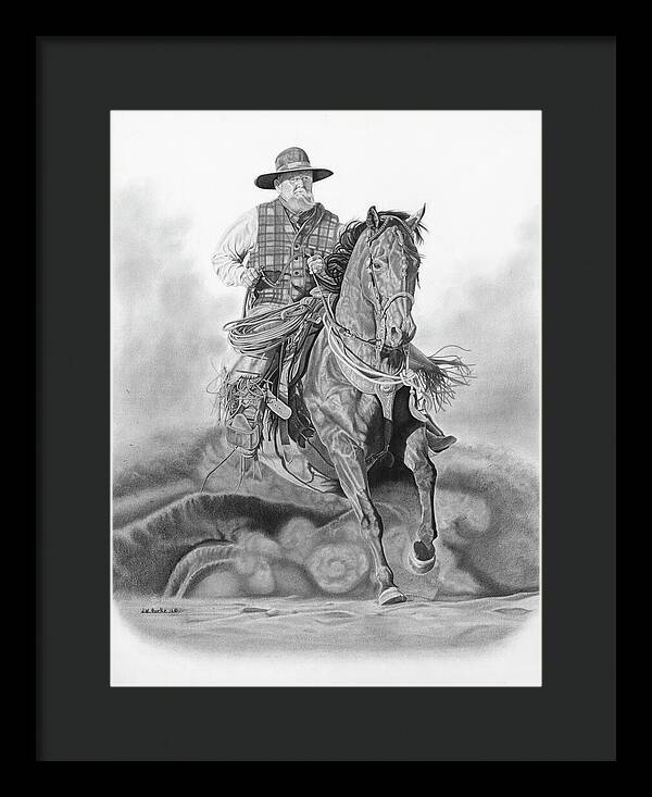 Trouble Up Ahead - Framed Print