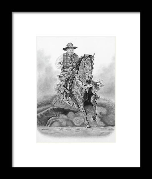 Trouble Up Ahead - Framed Print