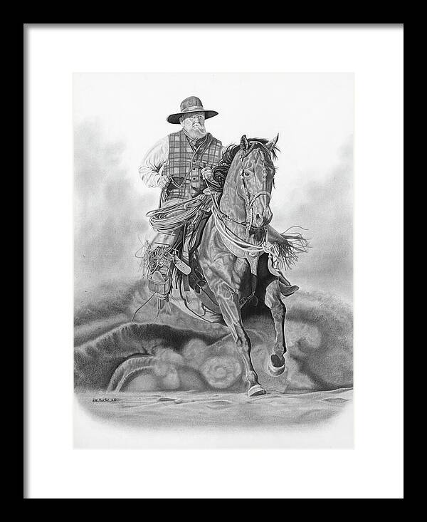 Trouble Up Ahead - Framed Print
