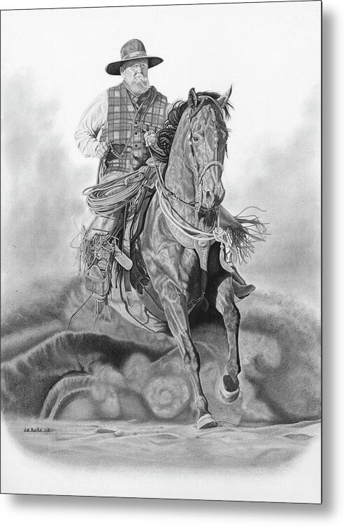 Trouble Up Ahead - Metal Print