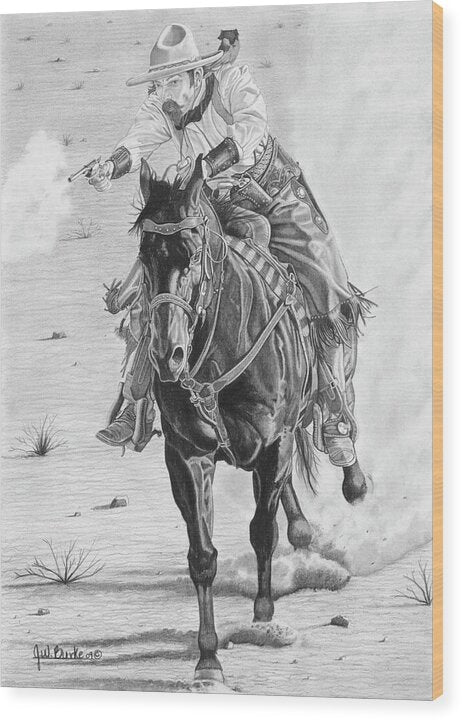 Wild Bill Rides Again - Wood Print