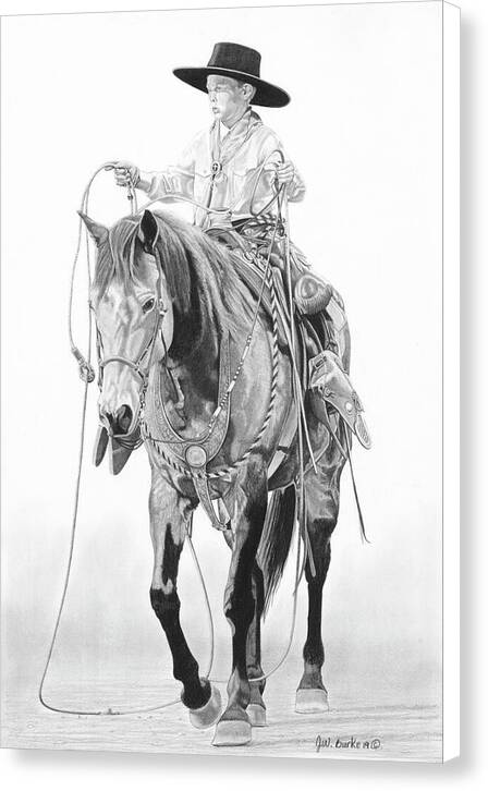 Young Cowboy - Canvas Print