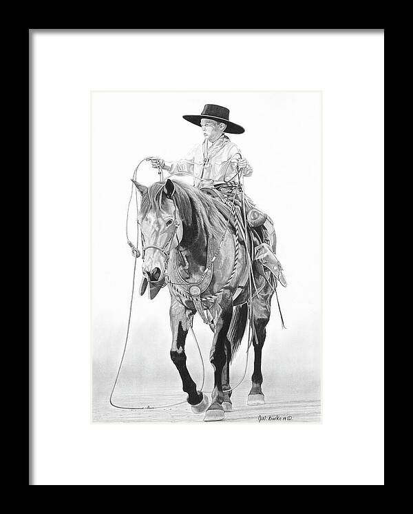 Young Cowboy - Framed Print