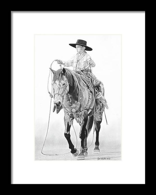 Young Cowboy - Framed Print