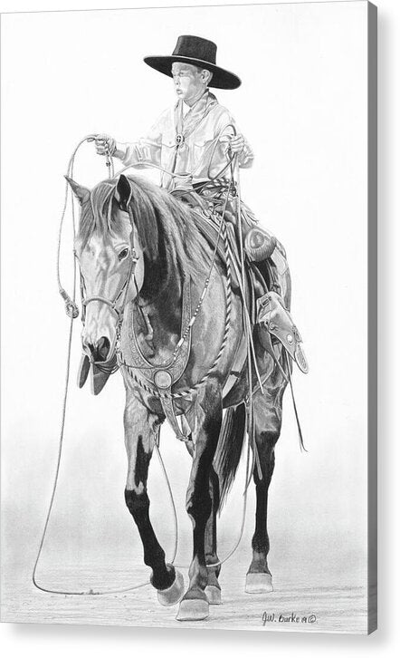 Young Cowboy - Acrylic Print